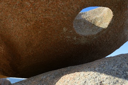 France, Cotes-d'Armor, Cote de Granit Rose (the Pink Granite coast), Tregastel, Renote island