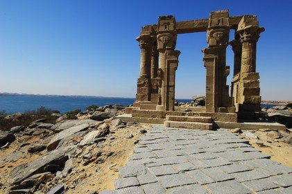 Egypte, Haute Egypte, Nubie, Lac Nasser, site de Kalabsha, kiosque de Kertassi