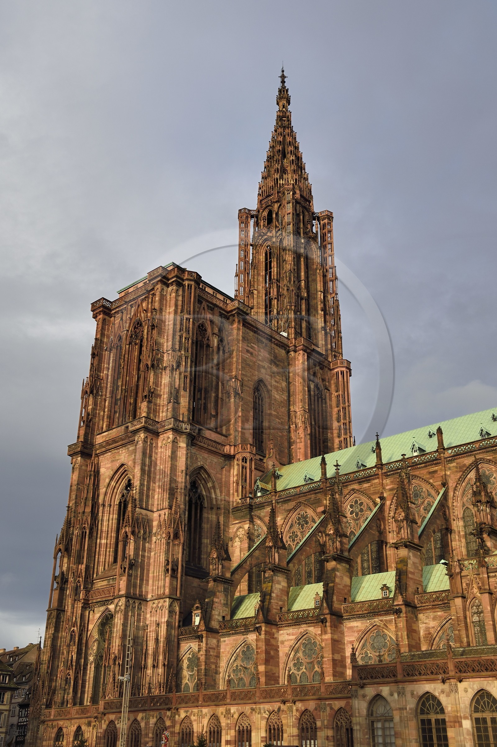 France, Bas-Rhin (67), Strasbourg, vieille ville classée au Patrimoine Mondial de l'UNESCO, la cathédrale Notre-Dame