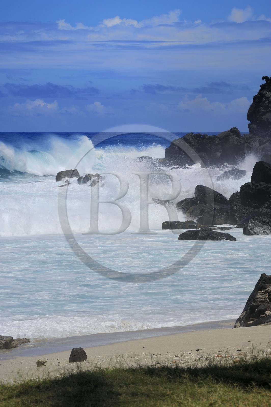 France, île de la Réunion, la côte sud, plage de Grand-Anse