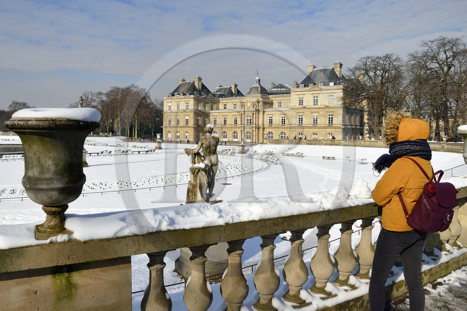 France, Paris (75), quartier Saint-Michel, le jardin du Luxembourg, le palais du Sénat France, Paris (75), quartier Saint-Michel, le jardin du Luxembourg, le palais du Sénat