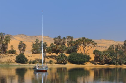 Egypt, Upper Egypt, Nile Valley, the Nile river between Kom Ombo and Aswan