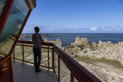 France, Finistère (29), Mer d'Iroise, Ile d'Ouessant, ancien semaphore militaire du Créac'h, aujourd'hui résidence d'artiste