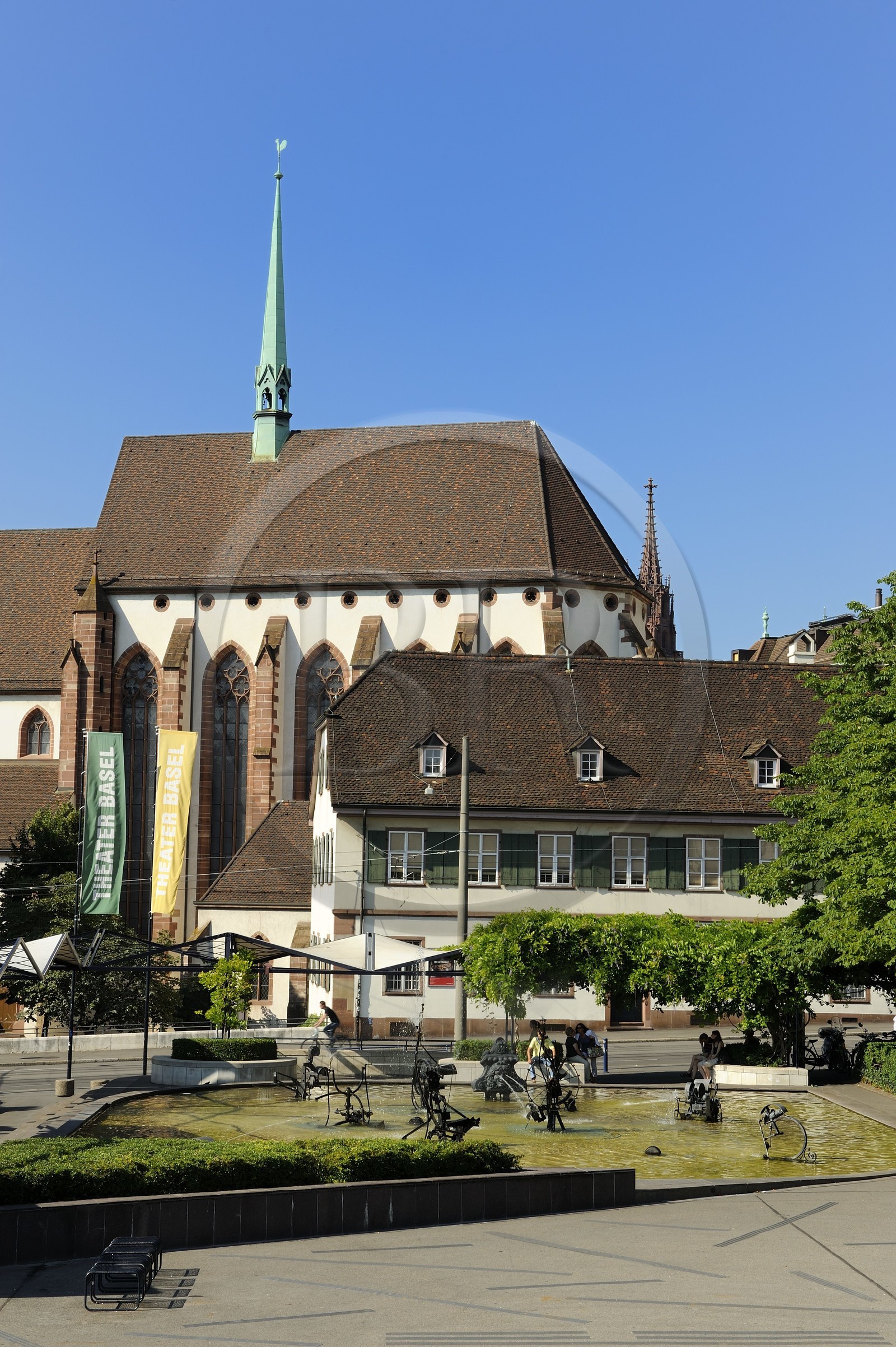 Suisse, Bâle, la fontaine Tinguely