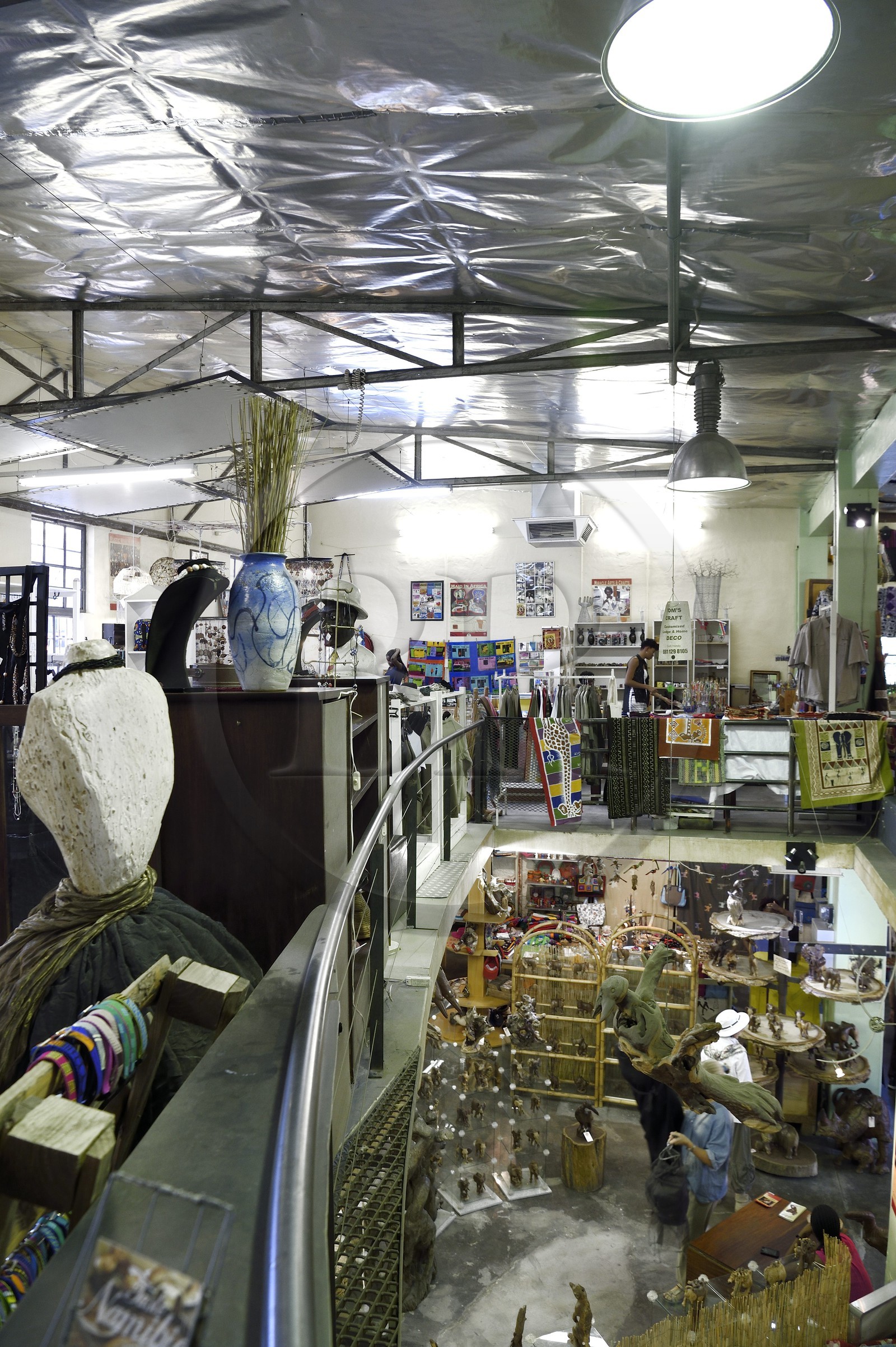 Namibie, région de Khomas, Windhoek, centre artisanal namibien (Namibia craft center)