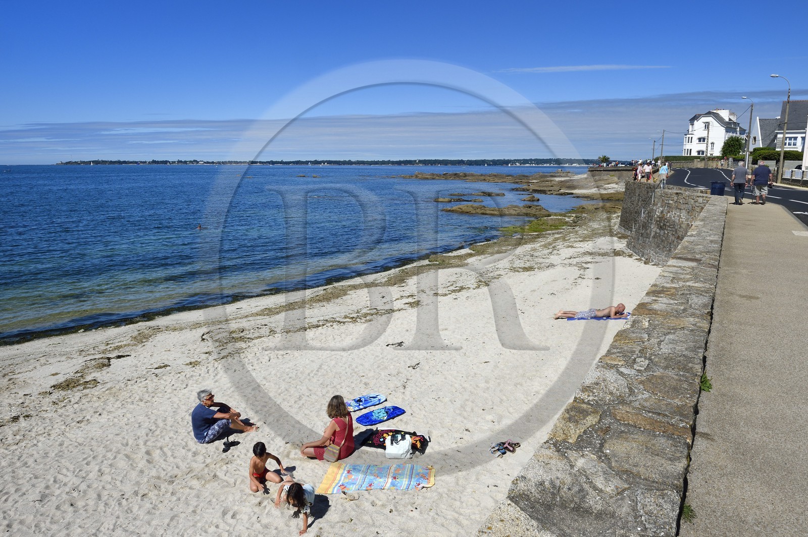 France, Finistère (29), Concarneau, plage de la Corniche