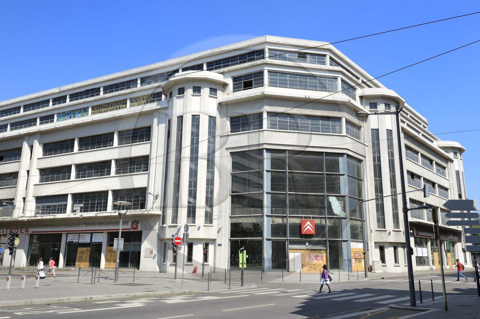 France, Rhône (69), Lyon, le garage Citroën rue de Marseille construit de 1930 à 1932 par l'architecte Maurice-Jacques Ravazé