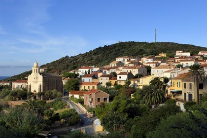 France, Corse-du-Sud (2A), Cargèse, église Saint Spyridon grecque catholique de rite oriental édifiée entre 1852 à 1870