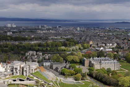 Royaume-Uni, Ecosse, Edimbourg, le parlement écossais et le palais royal de Holyrood