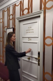 France, Calvados, Pays d'Auge, Deauville, Normandy Barriere Hotel, the Suite Un Homme Une Femme (A Man A Woman) in tribute to the film and its director Claude Lelouch