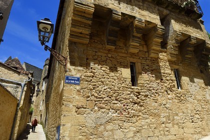 France, Dordogne, Perigord Noir, Dordogne valley, Sarlat la Caneda, medieval old town, houses of the 15th and 16th century