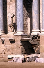 Spain, Estremadura, Merida, roman theatre ( 16  15 before J.C)