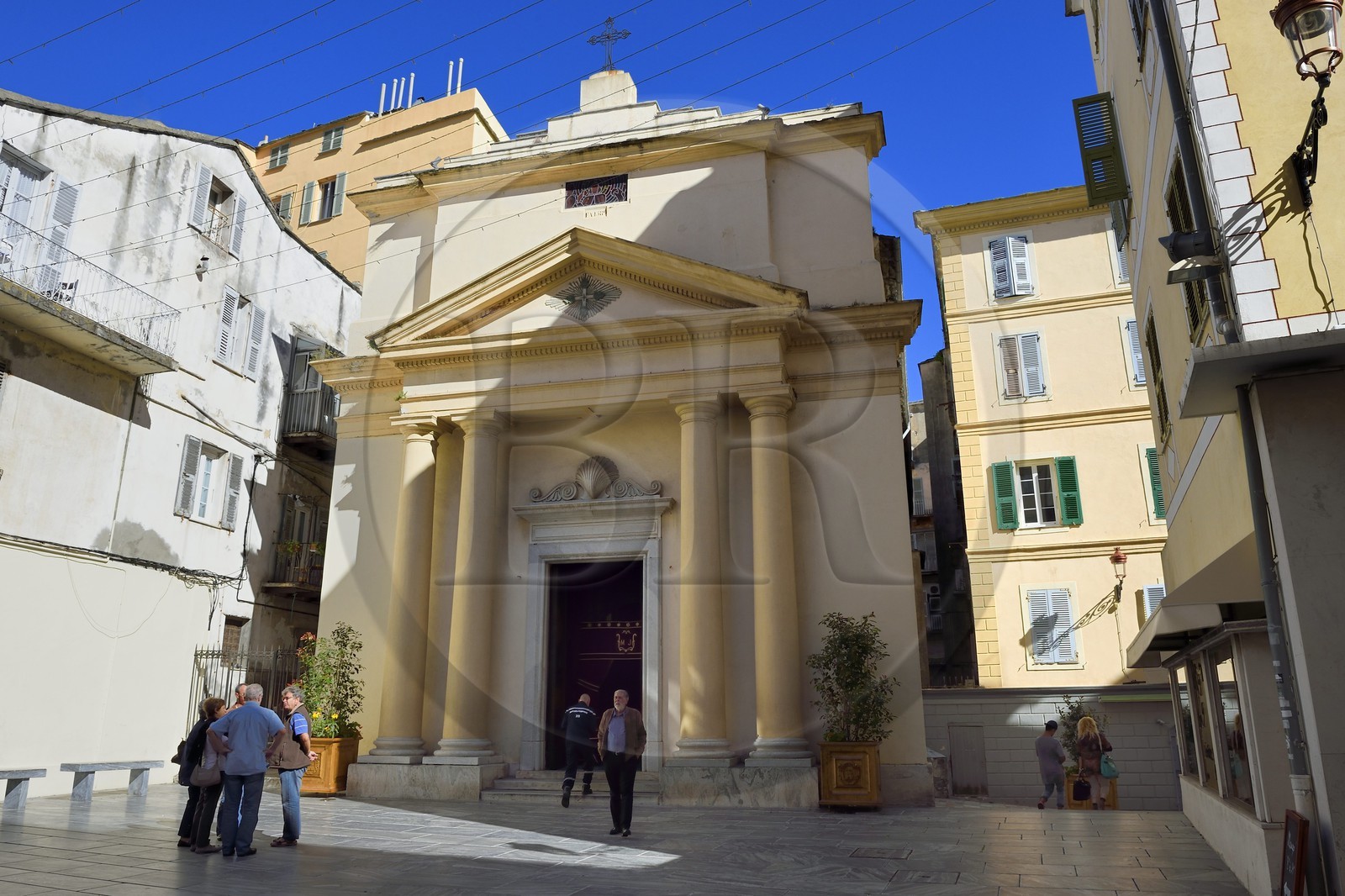 France, Haute-Corse (2B), Bastia, rue Napoléon, oratoire de la confrérie de Saint-Roch (1604)