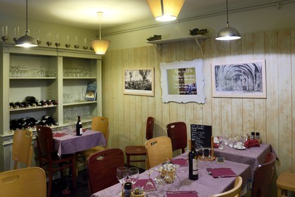 France, Meurthe-et-Moselle, Saintois region, colline de Sion-Vaudemont (hill of Sion), Vaudemont, Auberge de la Colline Chez Evelyne