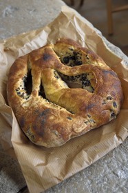 France, Alpes-Maritimes (06), Menton, fougasse aux olives