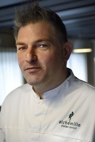 France, Haut Rhin, Strasbourg, Kaysersberg,  Jerome Jaegle, chef of the Alchemille restaurant