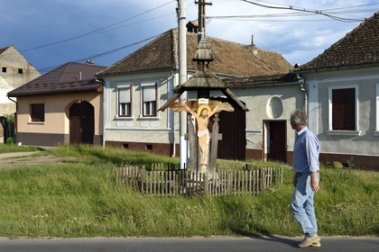 Romania, Transylvania, Cincsor, Christ on the Cross