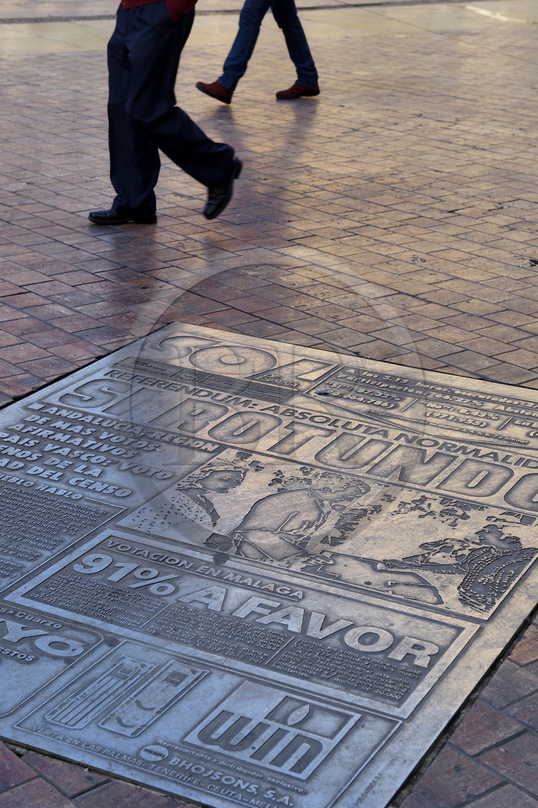 Espagne, Andalousie, Malaga, plaza de la Constitucion