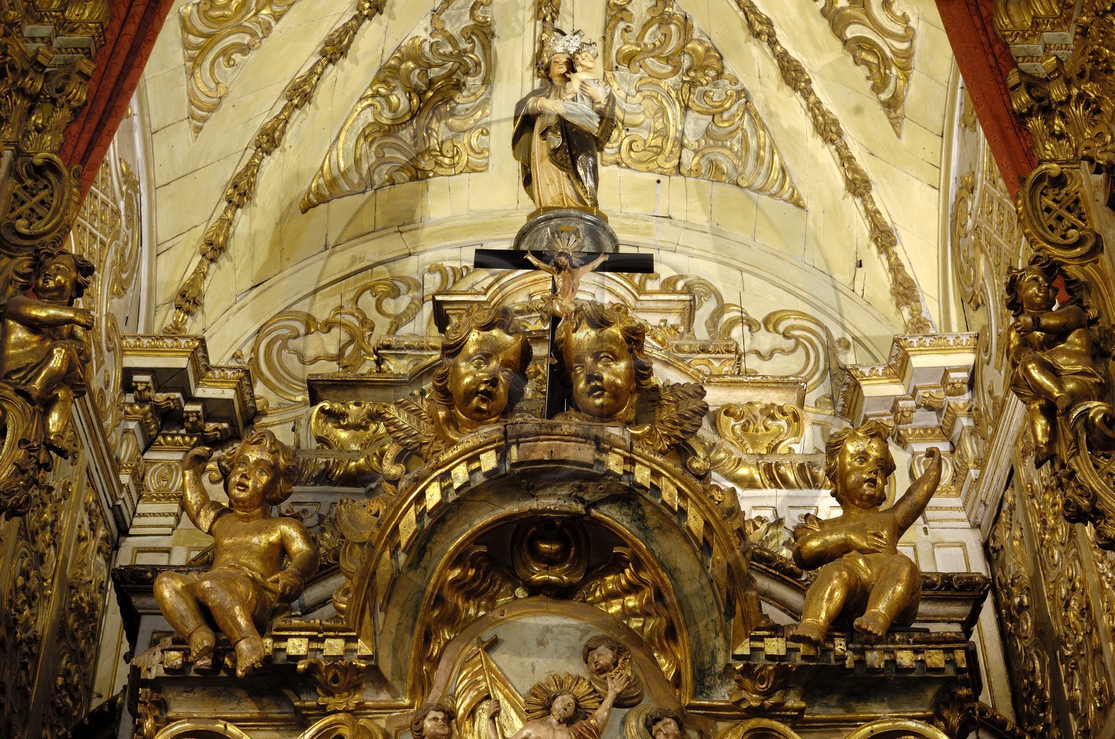 Brésil, Etat du Minas Gerais, ville de Ouro Preto, centre historique classé Patrimoine Mondial de l 'UNESCO, Matriz Nossa Senhora do Pilar (Route de l'or, Estrada Real) Brésil, Etat du Minas Gerais, ville de Ouro Preto, centre historique classé Patrimoine Mondial de l 'UNESCO, Matriz Nossa Senhora do Pilar (Route de l'or, Estrada Real)
