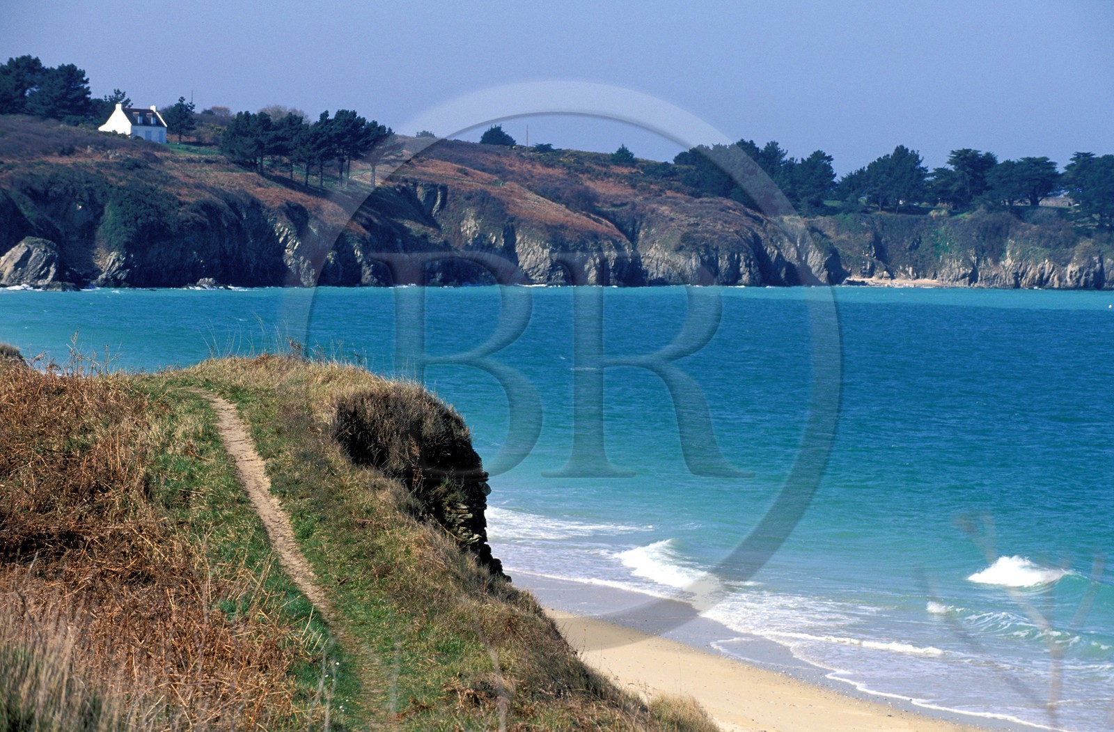 France, Morbihan (56), Belle-Île, la plage des Grands Sables