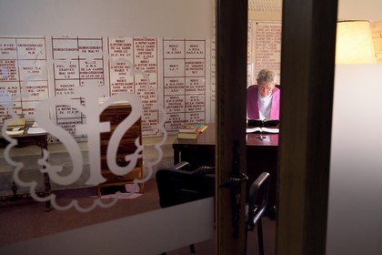 France, Bouches-du-Rhône (13), Marseille, basilique Notre-Dame de la Garde, le confessionnal dans la crypte