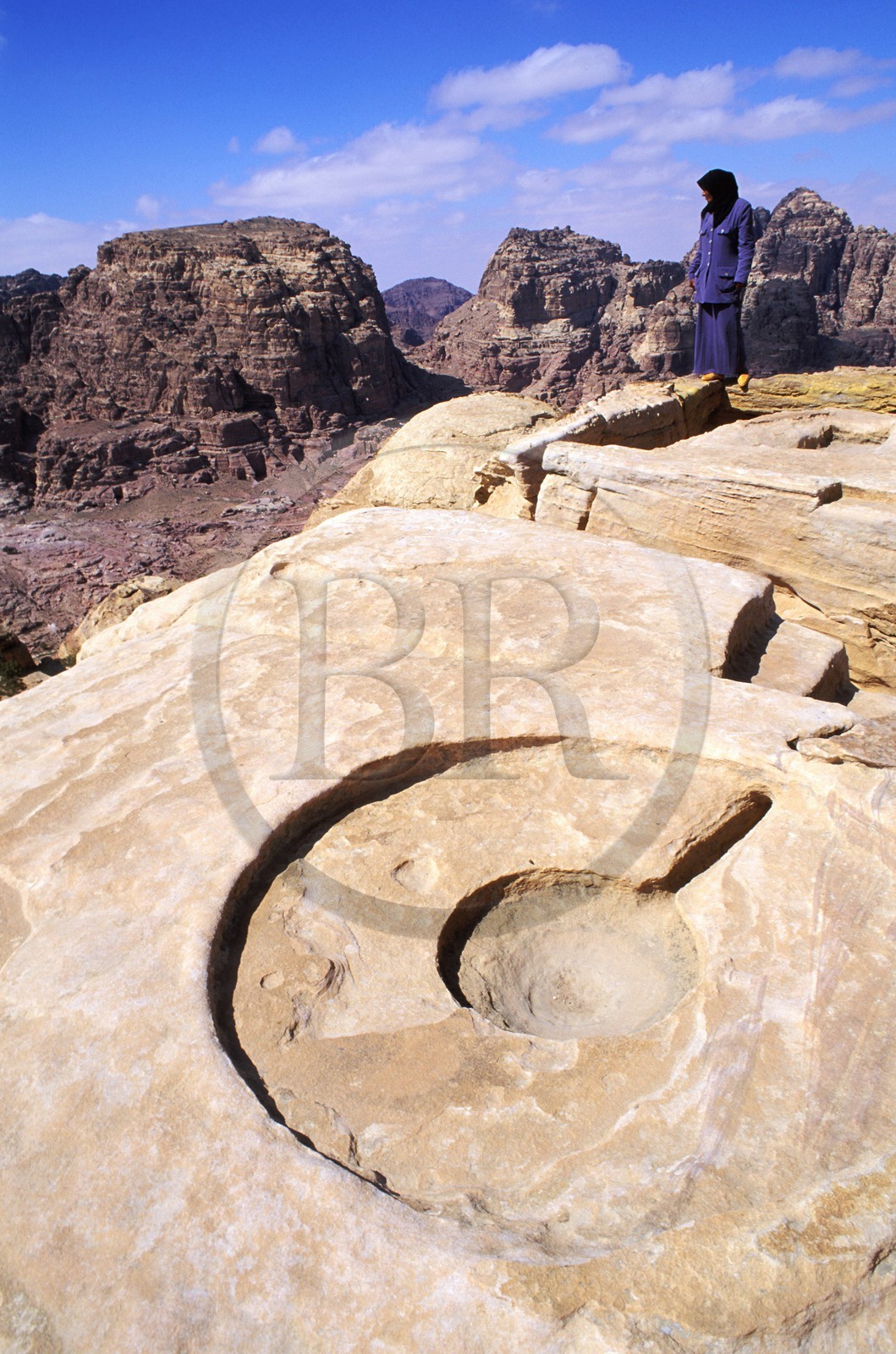 Jordanie, site archéologique de Petra, l' autel des sacrifices