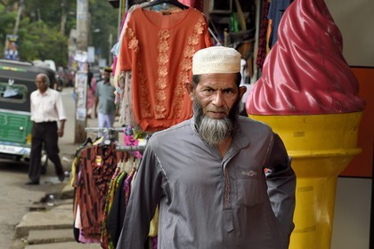 Sri Lanka, Central Province, city of Matale, man of the Muslim community