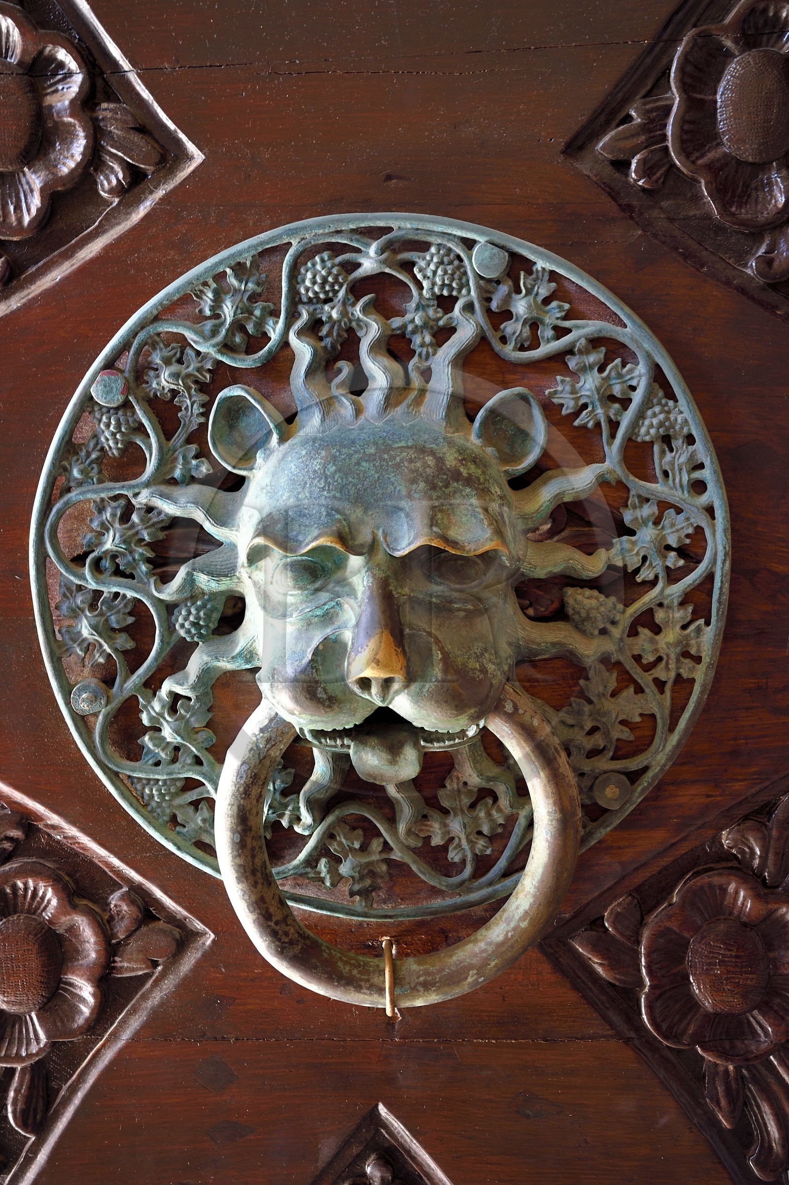 Croatie, Dalmatie, cote dalmate, Dubrovnik, centre historique classé Patrimoine Mondial de l'UNESCO, heurtoir du Palais du Recteur