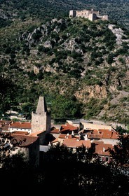 France, Pyrenees Orientales, Villefranche de Conflent village, labelled Les Plus Beaux Villages de France (The Most Beautiful Villages of France), Fort Liberia built by Vauban