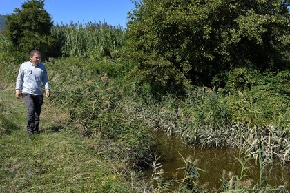 France, Haute Corse, the pond of Biguglia (Stagnu di Chiurlinu), nature reserve of Corsica (RNC), the head of Service Francois Pasquali