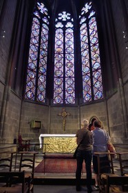 France, Puy de Dome, Clermont Ferrand, 13th century Notre-Dame de l'Assomption cathedral, Chapel of the Blessed Sacrament (axial chapel)