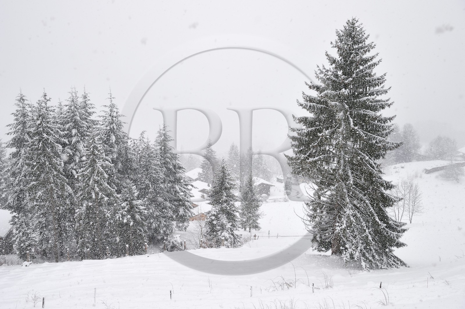 France, Haute-Savoie (74), station de ski Les Carroz d'Arâches, village d'Arâches-la-Frasse