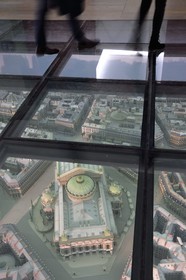 France, Paris, Orsay museum,  model of the Opera district and model of the Paris Garnier Opera House