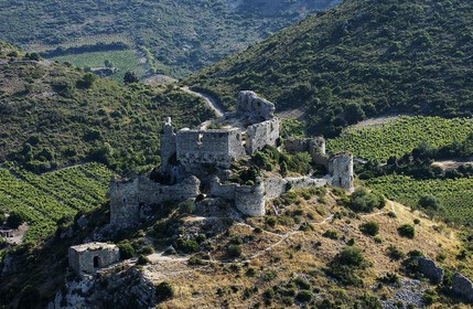 France, Aude (11), ruines du ch