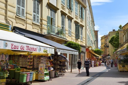 France, Alpes-Maritimes, Menton, the pedestrian rue Saint Michel