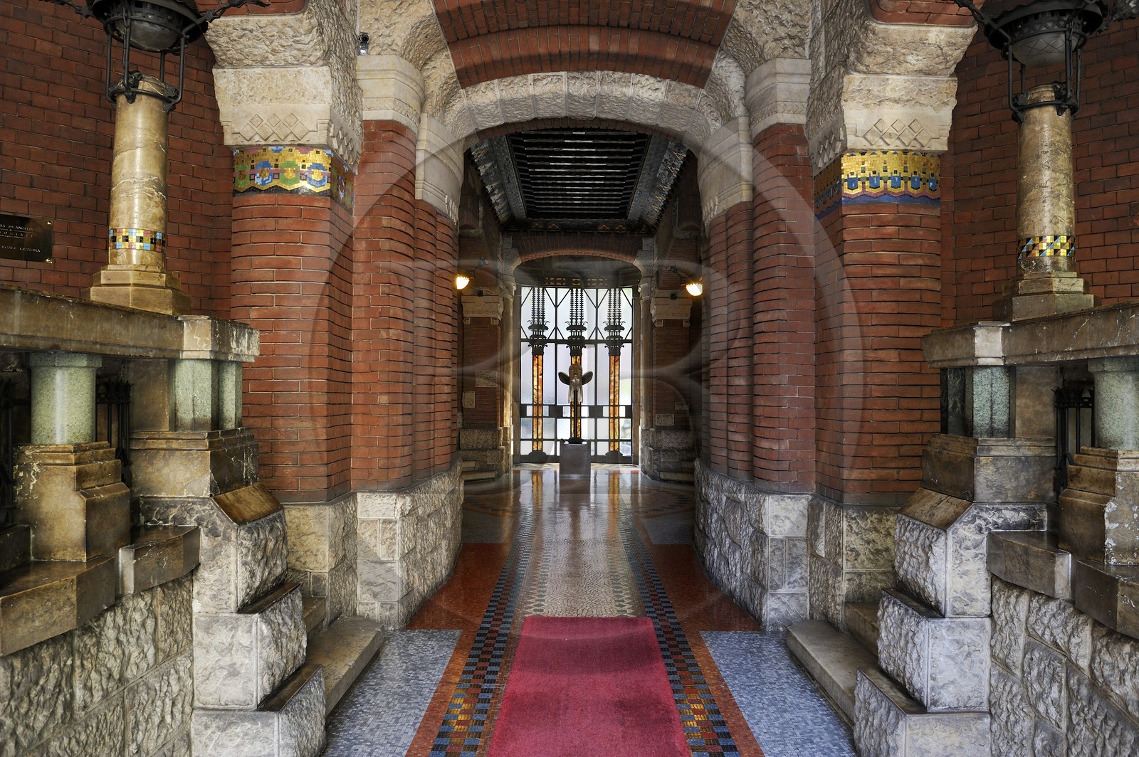 Italie, Lombardie, Milan, palazzo Berri-Meregalli (1911-14) Via Cappuccini