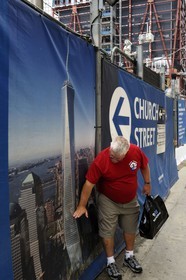 United States, New York, Manhattan, reconstruction at Ground Zero with the One World Trade Center (Freedom Tower)