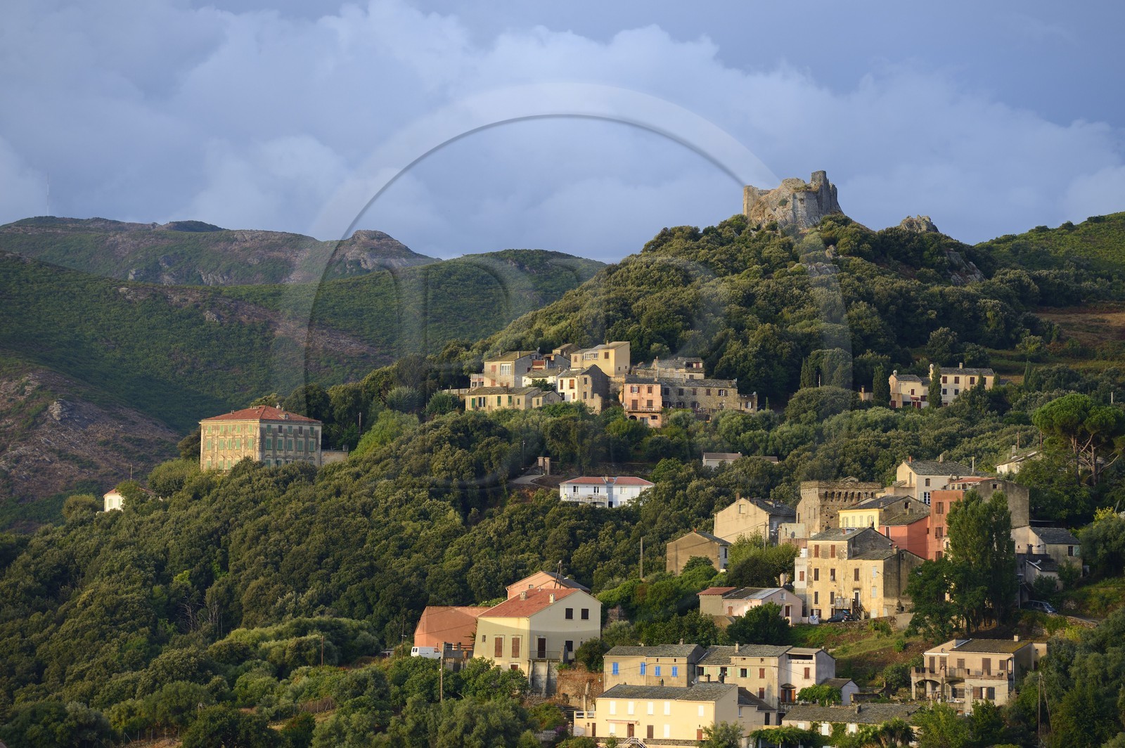 France, Haute-Corse (2B), Cap Corse, commune de Rogliano, village de Bettolacce (Bettulace), France, Haute-Corse (2B), Cap Corse, commune de Rogliano, village de Bettolacce (Bettulace),