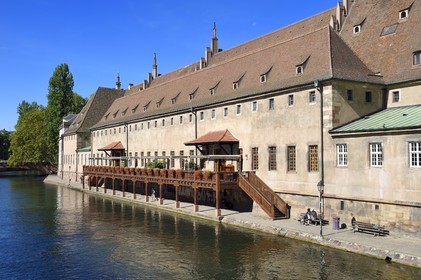 France, Bas Rhin, Strasbourg, old town listed as World Heritage by UNESCO, banks of Ill River, the Ancienne Douane (Old Customs house)
