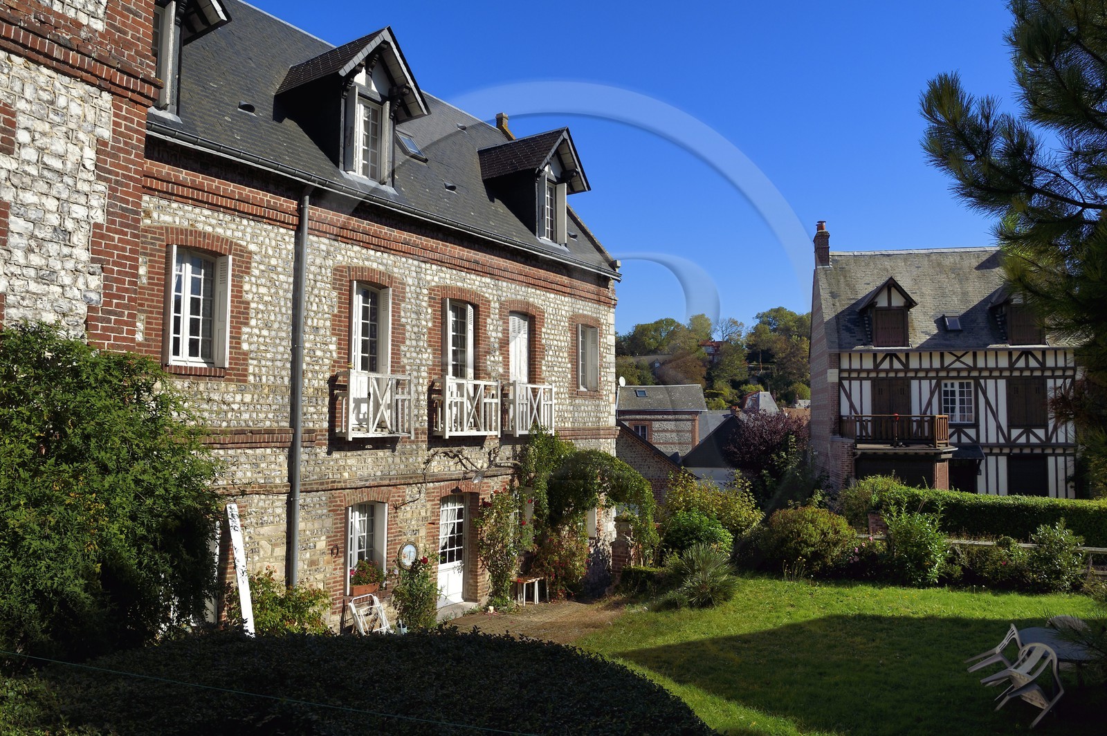 France, Seine-Maritime (76), Côte d'Albatre, Pays de Caux, Veules-les-Roses, labellisé Les Plus Beaux Villages de France