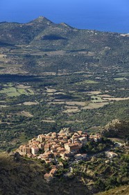 France, Haute Corse, Balagne, perched village of Speloncato