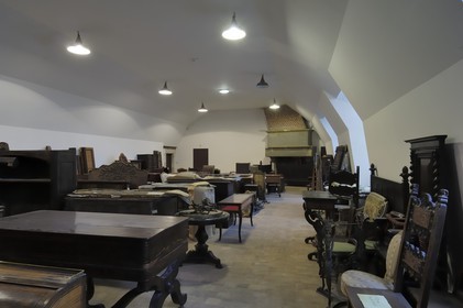 France, Loir et Cher, Loire Valley listed as World Heritage by UNESCO, Chateau de Blois, Reserve furniture in the attic wing François 1er