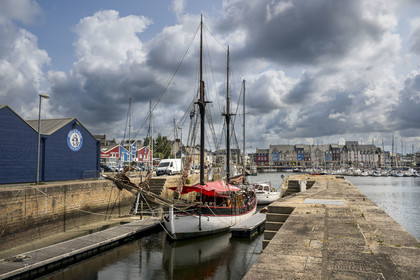 France, Cotes d'Armor, Paimpol, the port, dry dock built in 1903 for Icelandic schooners