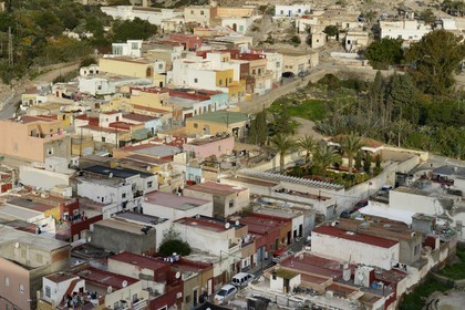 Spain, Andalusia, Almeria, gypsies and fishermen district of La Chanca in the old town
