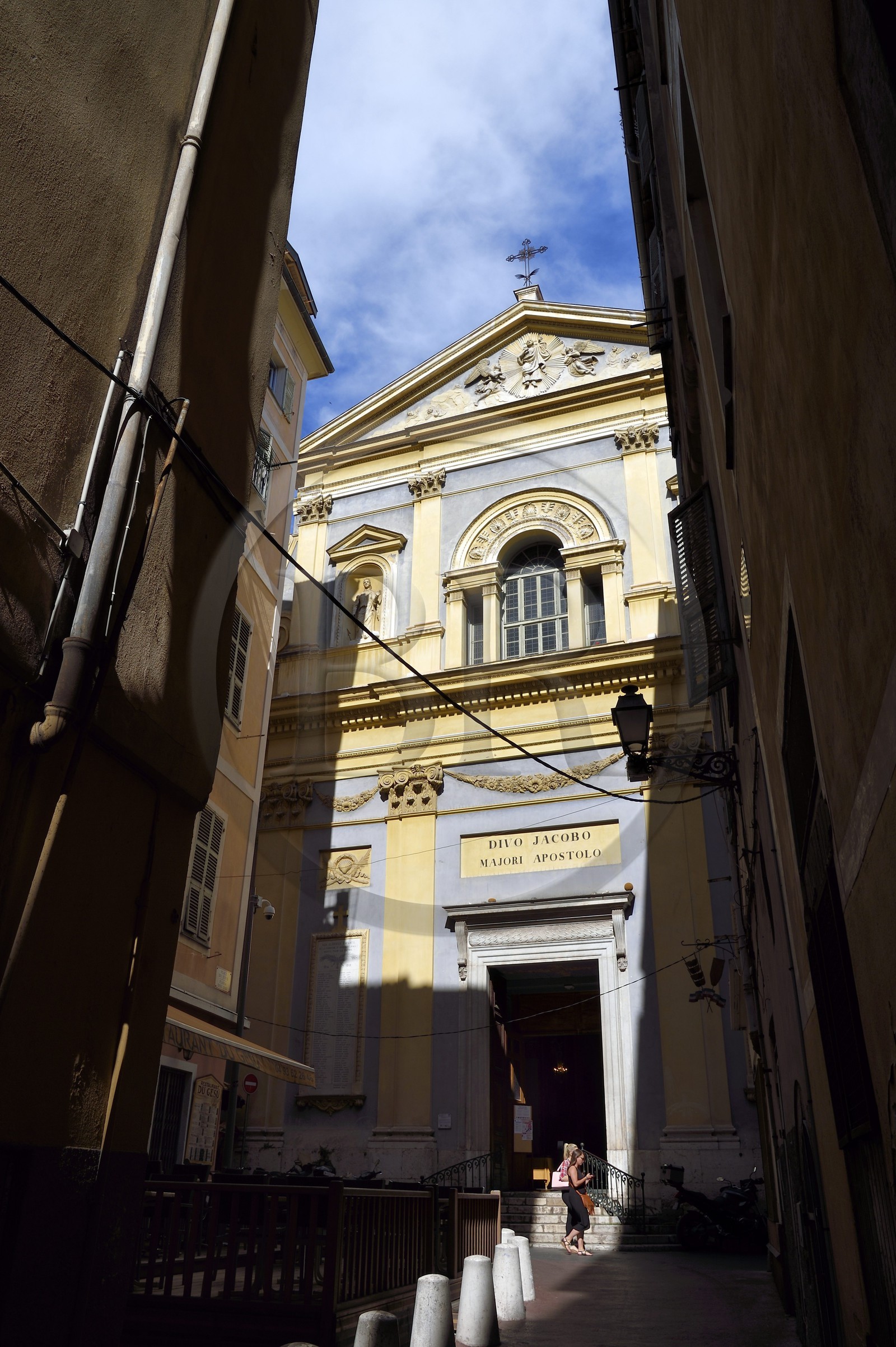 France, Alpes-Maritimes (06), Nice, quartier du Vieux Nice, L'église Saint-Jacques-le-Majeur dite aussi église du Gesù