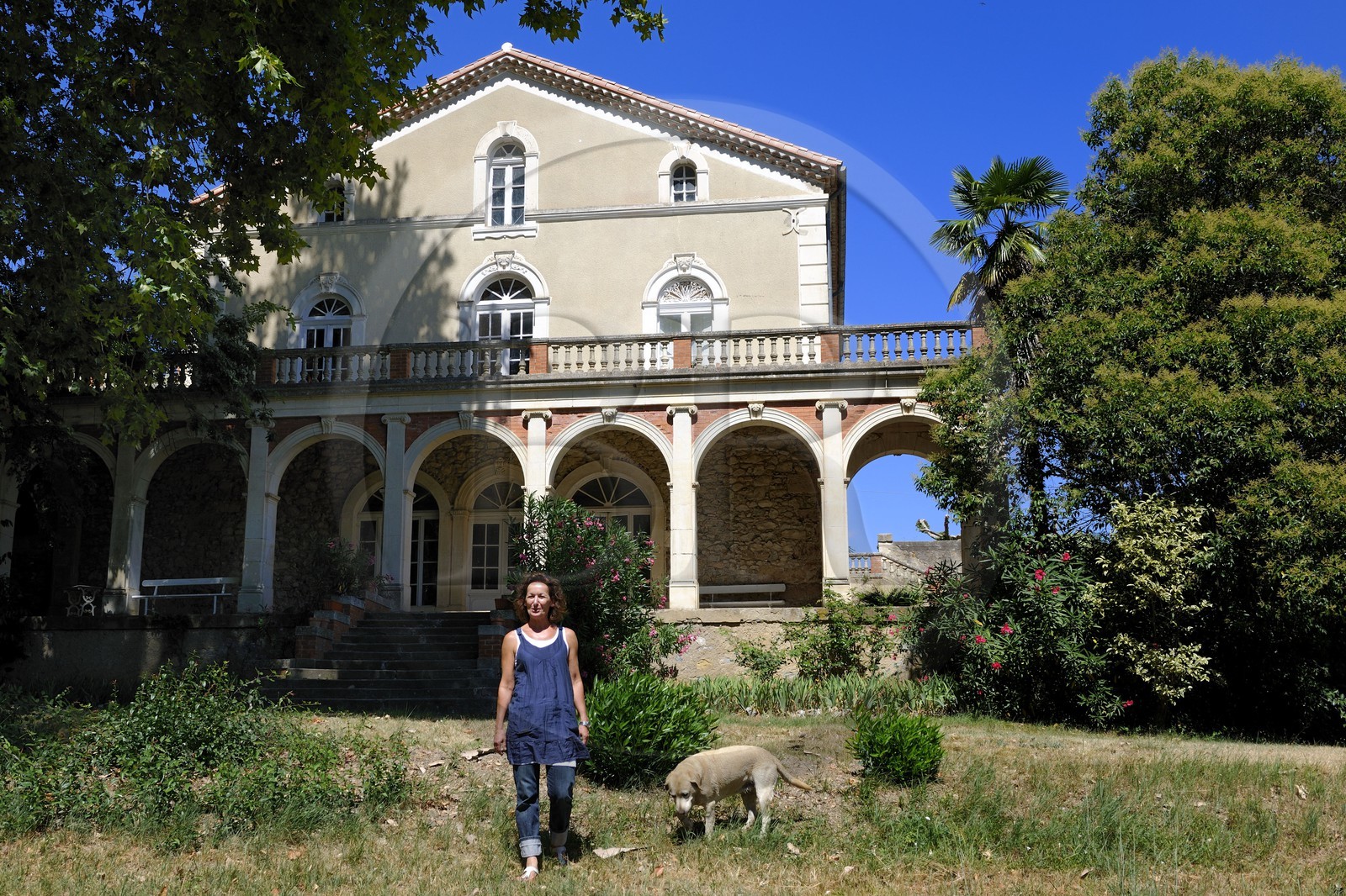 France, Hérault (34), vallée de l' Orb, Véronique Etienne gérante du Domaine de la Dournie à Saint-Chinian