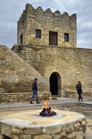 Azerbaijan, Baku, Surakhany, Atashgah or Fire Temple, Zoroastrian place of worship built during the 18th century by an Indian community on a natural gas field