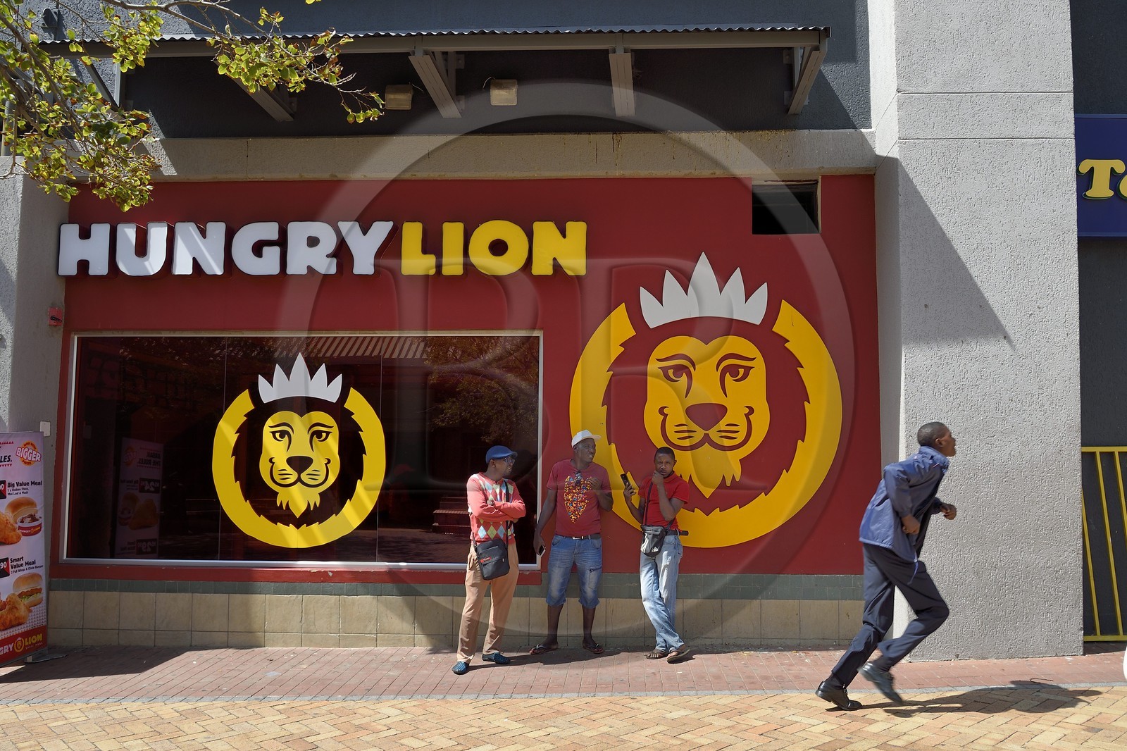 Namibie, région de Khomas, Windhoek, Fast food sur Independence Avenue