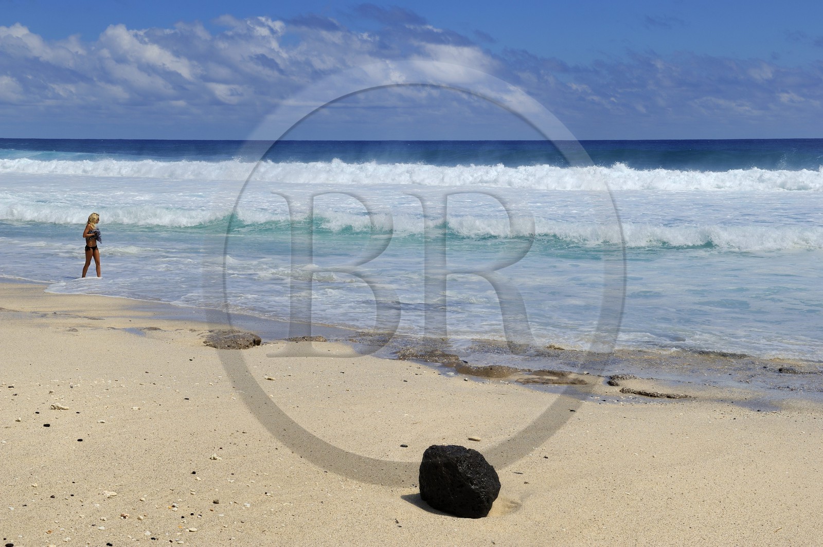 France, île de la Réunion, la côte sud, plage de Grand-Anse