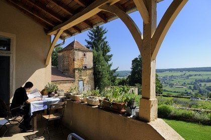 France, Saône et Loire (71), La Vineuse près de Cluny, chambres d'Hôtes de charme A la maîtresse